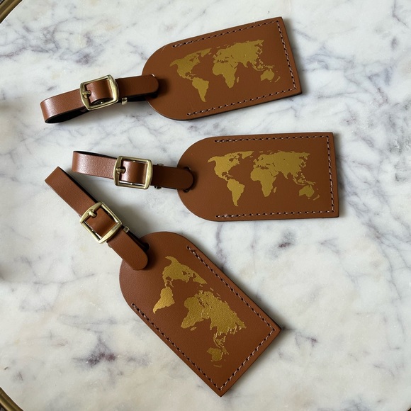 World 🌎 Map luggage tags - Picture 2 of 5